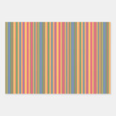 フールとストライプ紙2枚 ラッピングペーパーシート (正面2)