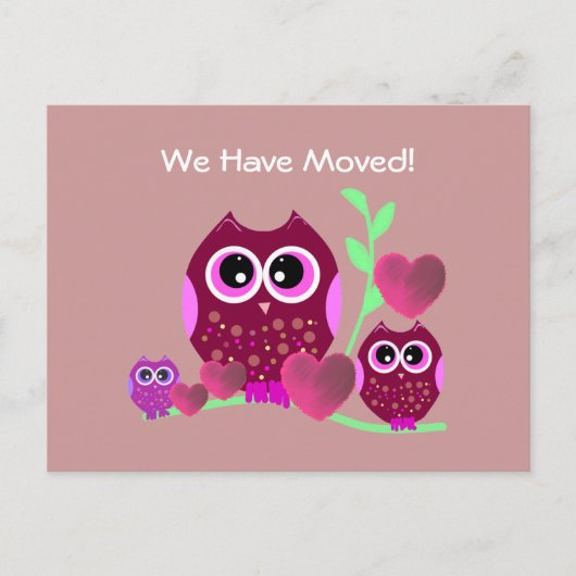 フールとハート引っ越しました 案内ポストカード (正面)
