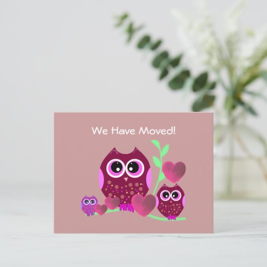 フールとハート引っ越しました 案内ポストカード (スタンド正面)