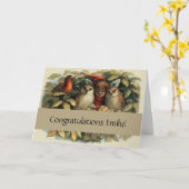 フールと小妖精や小人妖精自然イラストレーション カード (黄色い花)