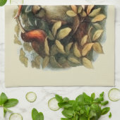 フールと小妖精や小人妖精自然イラストレーション キッチンタオル (折り畳み)