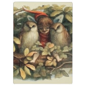 フールと小妖精や小人妖精自然イラストレーション クリップボード (裏面)