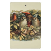 フールと小妖精や小人妖精自然イラストレーション ミニクリップボード (裏面)