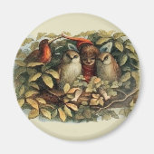 フールと小妖精や小人妖精自然リッチイラストレーション マグネット (正面)