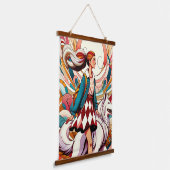 フールのステップで – 木製トップウォールタペストリー 吊り下げ型タペストリー (傾斜あり)