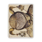 フールの帽子の世界地図 マグネット (縦)