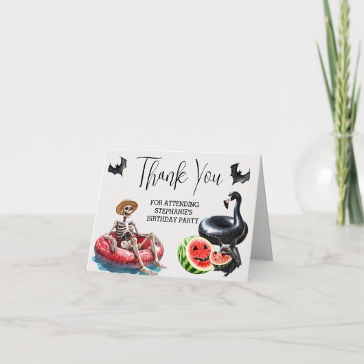 フールは太陽の夏を過ごしたい サンキューカード (正面)