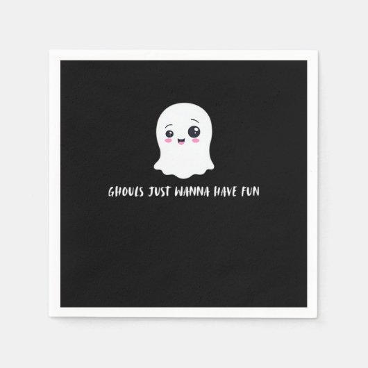 フールは秋のおもしろいを楽しみたい スタンダードカクテルナプキン (正面)