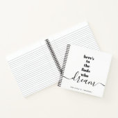 フールズウィズドリーム引用文はっきりした白黒記念 ノートブック (内部)