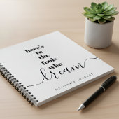 フールズウィズドリーム引用文はっきりした白黒記念 ノートブック