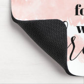 フールズウィズドリーム引用文モダン赤面ピンクウォーター色 マウスパッド (コーナー)