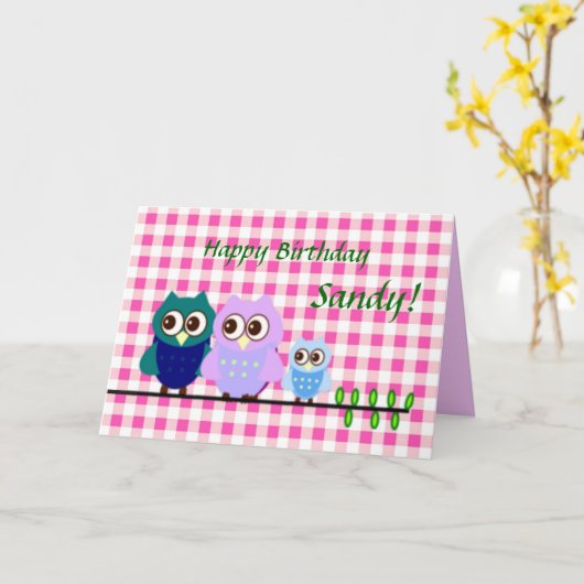 フールズファミリー誕生日カード カード (黄色い花)