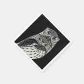 フールズブラックアンドホワイト紙ナプキンス スタンダードカクテルナプキン (角)