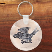 フールズ金ゴールドレイヴン キーホルダー (正面)