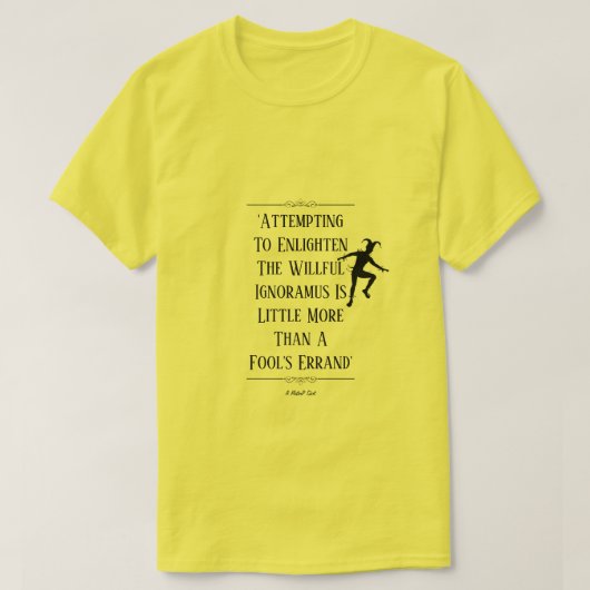 フールズ・エランド – A MisterP Shirt Tシャツ (デザイン正面)