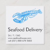 フールレストラン スクエア名刺 (裏面)