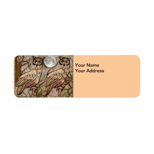 フール差出人住所ラベル ラベル (正面)