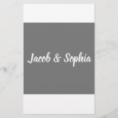 フール愛、新郎新婦トリビアシャワーゲームカード チラシ (裏面)