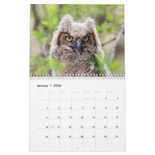 フール2026 カレンダー (1月 2026)