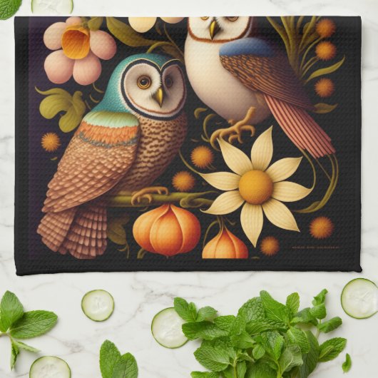 フール&フラワー |ヘッモダンケル キッチンタオル (折り畳み)