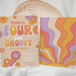 フーレバーグルーヴィ招待状 | 4th誕生日 招待状
