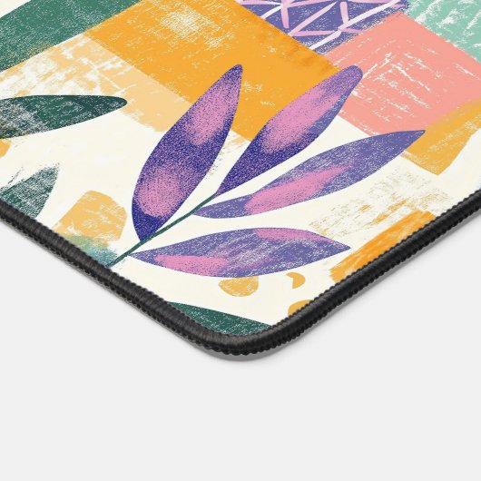 フーヴィズムスタイルガーデンポットパターン デスクマット (コーナー)