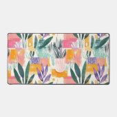 フーヴィズムスタイルガーデンポットパターン デスクマット (正面)