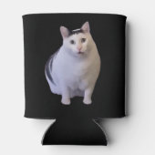 フー猫ミーム両面ブラック 缶クーラー (裏面)