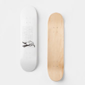 フー - ピンクの猫 ブラック - Foo! Black Version - Pink kitty スケートボード (正面)