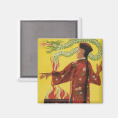 フー・マンチュ・マジシャン広告 マグネット (正面/裏面)