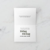 フー!陸軍兵士ブートキャンプカデット カード (内部)