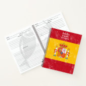 フ伝統的スペインのァグレシピクックブック ノートブック (内部)