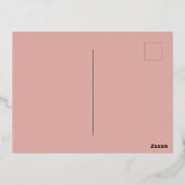 フ伝統的中国の紙切り出しウサギ 箔シーズンポストカード (裏面)