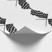 フ市松模様にラグ ラッピングペーパー (角)