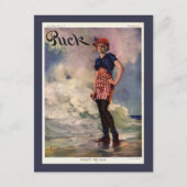 フ後を追ラグヴィンテージ雑誌の表紙。 ポストカード (正面)