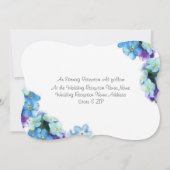 フ忘れラワーズ·ウォーターカ結婚ラーズ 招待状 (裏面)