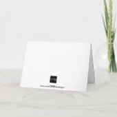 フ数々のォトレッドストライプのクリスマス シーズンカード (裏面)