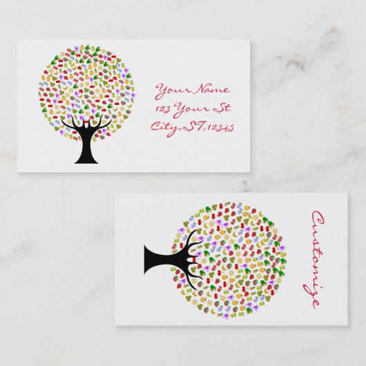 フ数々のルーツツリーThunder_Cove 名刺 (正面/裏面)