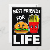 フ最高のァイルバーガーとフリフランスのーズ ポストカード (正面/裏面)