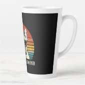 フ最高のレンキパパエバおもしろいルフランスのドッグパパ カフェラテマグ (右)