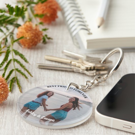 フ最高のレンズフォーエバカスタムー2写真と名前 キーホルダー (正面右)