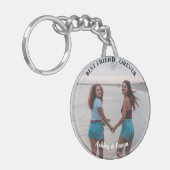 フ最高のレンズフォーエバカスタムー2写真と名前 キーホルダー (正面左)