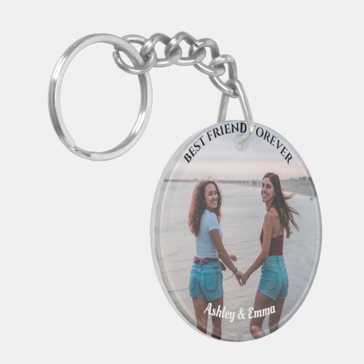 フ最高のレンズフォーエバカスタムー2写真と名前 キーホルダー (正面左)