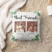 フ最高のレンズユーカリ2フォトコラージュBFF モダン クッション (ブランケット)