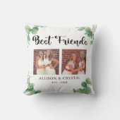 フ最高のレンズユーカリ2フォトコラージュBFF モダン クッション (正面)