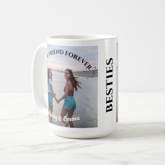 フ最高のレンズ·フォアバカスタムー·の写真と名前 コーヒーマグカップ (正面左)