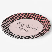 フ最高のレンズ・フォーバー・ピンク・ハート ペーパープレート (アングル)