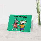 フ最高のレンズ・メイジーとドッティが手を握る カード (正面)