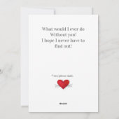 フ最高のレンタインおもしろいキャットお尻  シーズンカード (裏面)