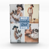 フ最高のレンチーパパリーバ父の日ブルドッグフランスの フォトブロック (正面)